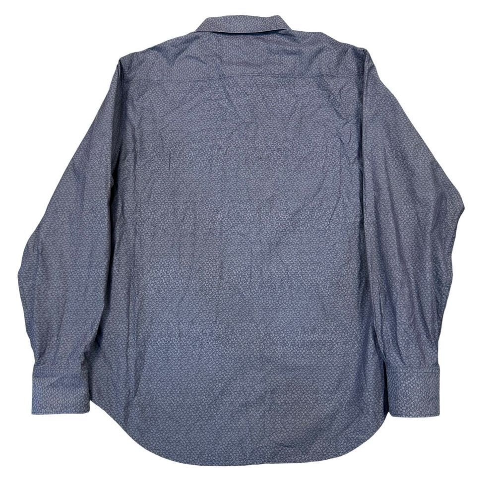Robert Graham Shirt Men Large Flip Cuff Geomtric Preppy Party Casual - Picture 10 of 10
